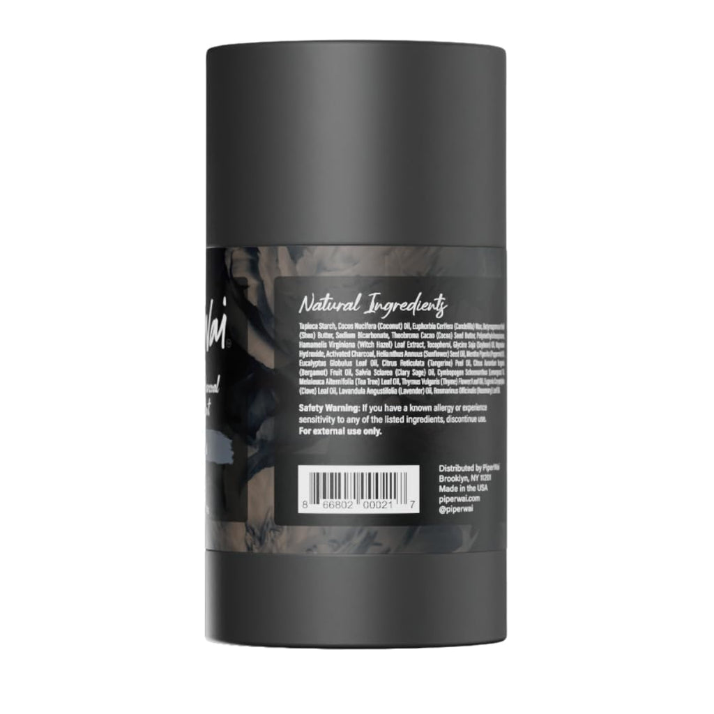 Buy now PiperWai Natural Deodorant w/Activated Charcoal | Odor Protection, Vegan, Aluminum Free, Shark Tank Product for Women & Men | Great for Travel, & Gifts | 2.6 oz (75g) Original Scented Stick at indiglob india