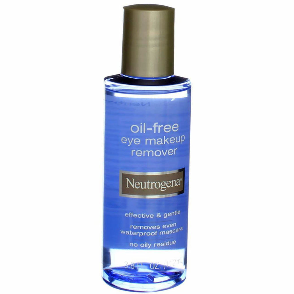 Neutrogena Gentle Oil-Free Eye Makeup Remover & Cleanser, 3.8 fl oz | Sensitive Eyes, Waterproof Mascara, Dermatologist & Ophthalmologist Tested