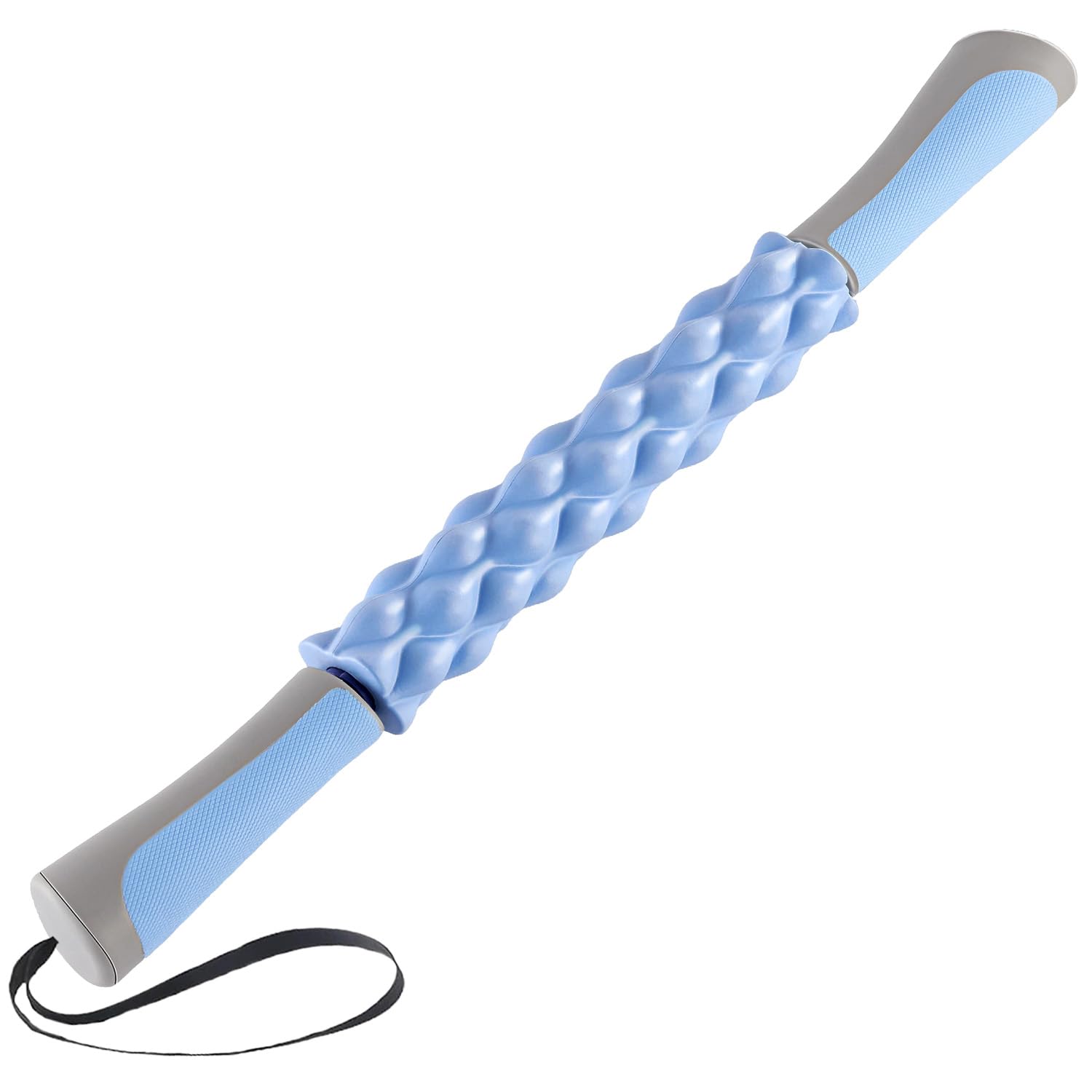Buy now Muscle Roller Massage Roller Stick- Deep Tissue Fascia Blaster for Myofascial Pain Relief, Lymphatic Drainage & Body Sculpting, Handheld Physical Therapy & Recovery Tool (Black White-24 inch) at indiglob india