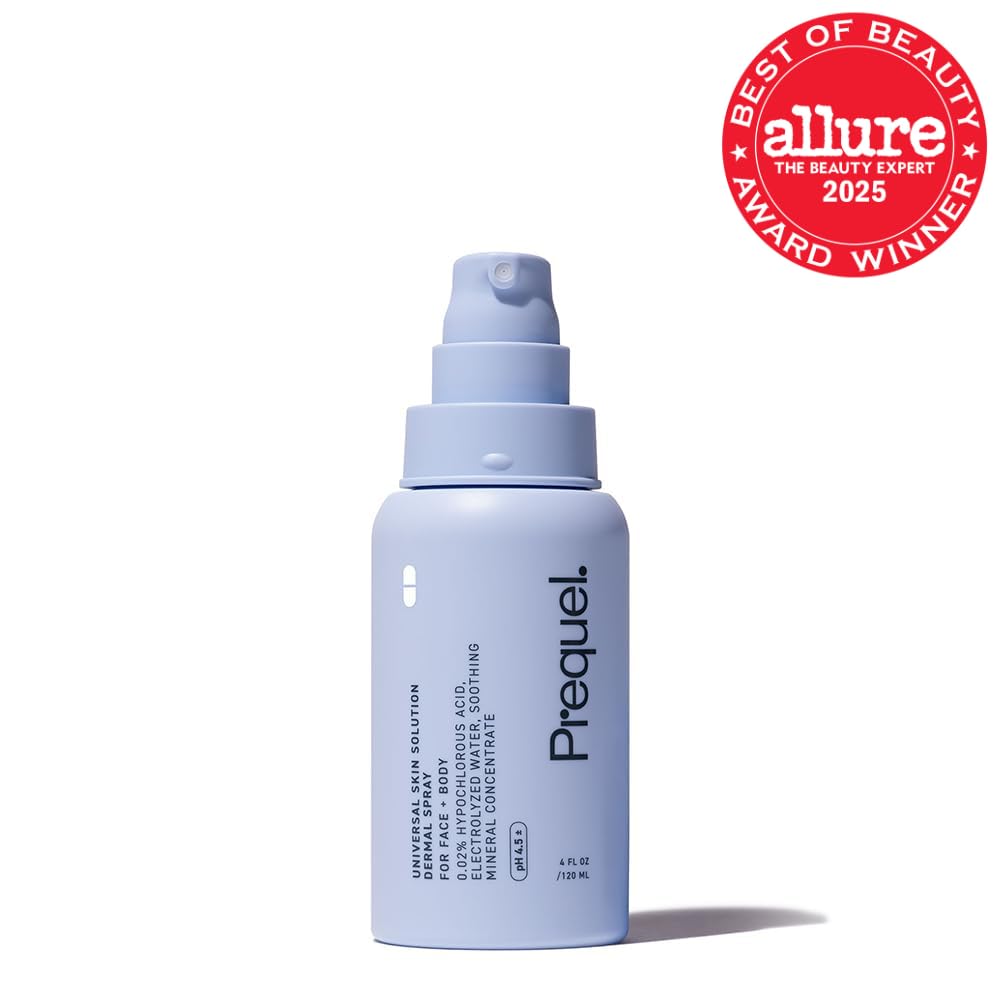 Prequel Skin Hypochlorous Acid Spray - HOCL Facial Mist Minerals 4oz | Hypochlorous Acid HOCL Spray With Minerals And Electrolyzed Water, pH Stabilized Facial Mist For Skin Care Routine Support
