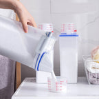 Laundry Detergent Dispenser - 70oz Scent Booster Beads Dispenser with Lids, Suitable for Laundry Beads, Oatmeal, Pet Food