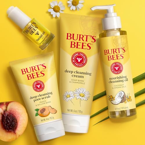 Buy now Burt's Bees Deep Cleansing Pore Scrub with Peach and Willow Bark, 4 Ounces, Pack of 3 at indiglob india