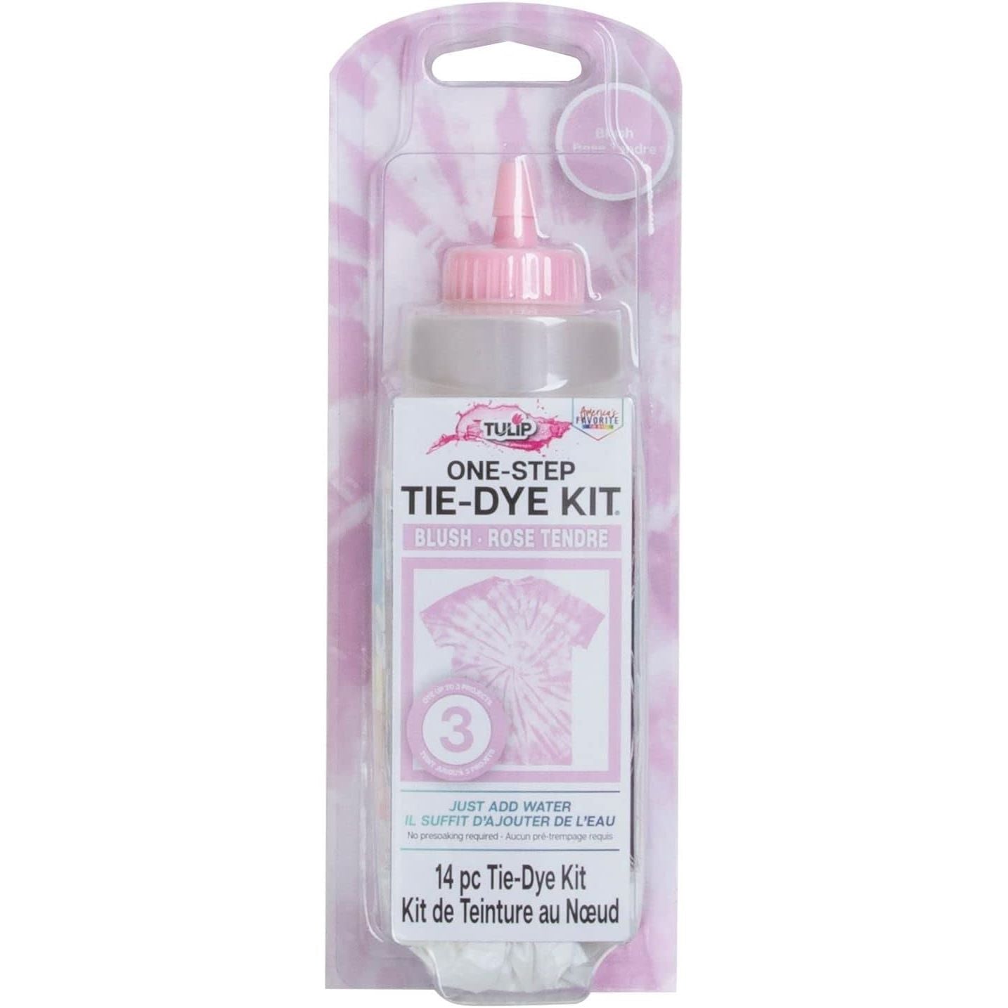 Buy now Tulip One-Step Tie-Dye Kit, Vibrant Colors for Fabric 4 fl oz, Yellow Blush at indiglob india