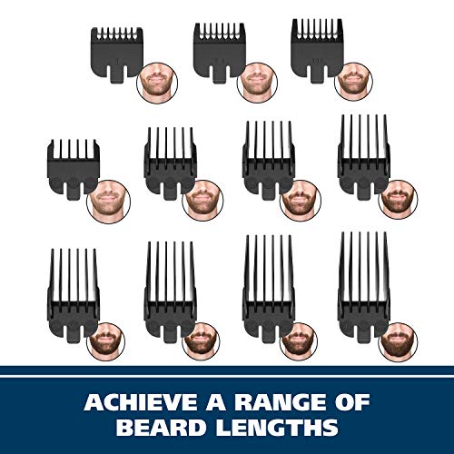 Buy now Wahl USA Lithium Ion Total Beard Trimmer for Men with 11 Guide Combs for Easy Trimming, Detailing, & Grooming – Model 9888 at indiglob india
