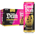Buy now Liquid Death Sparkling Energy - Tropical Terror (Classic Piña Colada), Zero Sugar Energy Drink, Unextreme Caffeine 100mg, Essential Vitamins, 12 Fl Oz (Pack of 12) at indiglob india