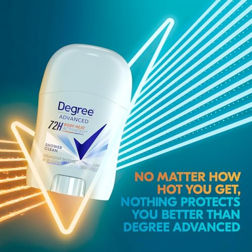 Buy now Degree Advanced Antiperspirant Deodorant, Shower Clean 4-Pack – Travel Deodorant for Women, 72H Protection, 0.5 Oz Ea at indiglob india