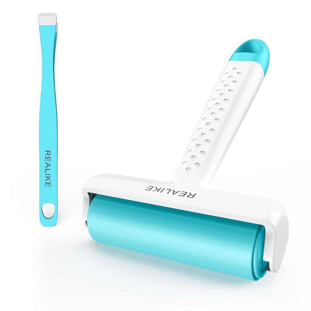 REALIKE Brayer Roller & Mat Tweezers Remover Set Craft Stamping Brayer Tools Compatible with Cricut/Silhouette/Brother Crafting Printmaking