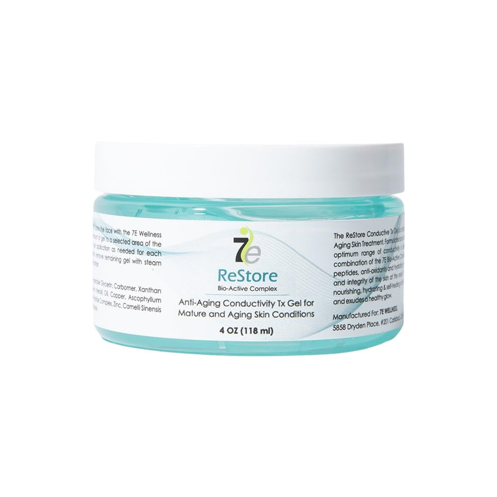 Buy now myolift 7E Wellness ReStore Conductive Microcurrent Gel with Bio-Active Complex - 4oz - Facial Skin Care with Green Tea Extract, Hyaluronic Acid & Collagen Peptides - Anti-Aging & Skin Tightening at indiglob india
