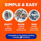 Buy now Tide Washing Machine Cleaner 52 Week Supply with Oxi for Front and Top Loader Washer Machines, Deep Cleaning Residue & Odor Eliminator, 12 Month Supply (Packaging May Vary) at indiglob india