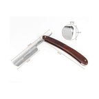 Zertone Straight Razors for Men Kit with Strop - Straight Edge Razor Natural Wood Scale – Sharp, High Hardness Carbon Steel Cutthroat Straight Razor Shaving Kit, Vintage Wood Handle, Barber Razor