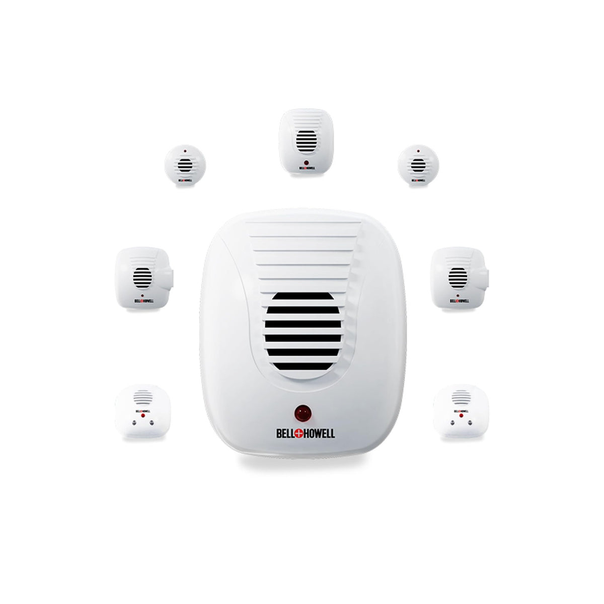Bell+Howell Ultrasonic Pest Repeller Plug in Device Assorted 8 Pack, Effectively Aids to Repel mice, Bugs, Rats, Rodents, Mosquitos, roaches, Spiders and Ants Chemical, Odor and Sound Free
