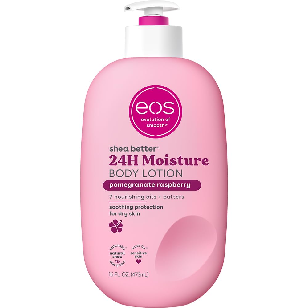Buy now eos Shea Better Body Lotion Vanilla Cashmere, 24-Hour Moisture Skin Care, Lightweight & Non-Greasy, Natural Shea, Vegan, Vanilla Body Lotion, 16 fl oz at indiglob india