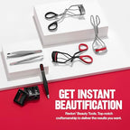 Buy now Revlon Triple-Stepped Lash Curler, Eyelash Lift For a Super-Curled Look in One Squeeze, 3-Tiered Pads for Gentle, Tug-Free Curling, 1 Count at indiglob india