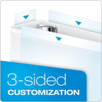 Cardinal 11-Inch x 17-Inch ClearVue Slant-D Ring Binder, 1-Inch, White (22112CB)