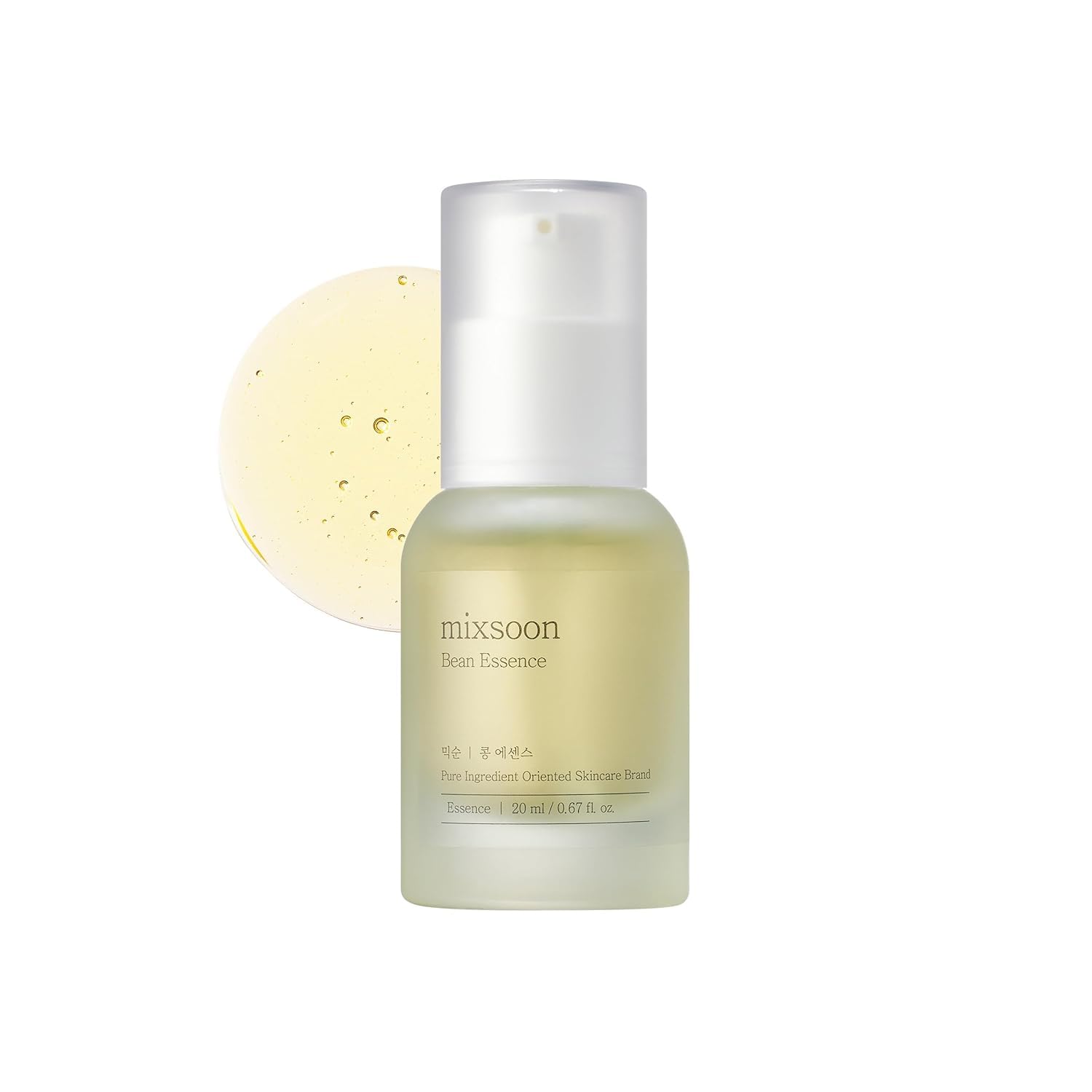 Bean Essence - Gentle Liquid Exfoliant for Glass Skin & Pore Care, 0.68floz | 2-in-1 Gentle Liquid Exfoliant & Hydrating Serum for Glass Skin & Pore Care, Korean Skincare, 20ml