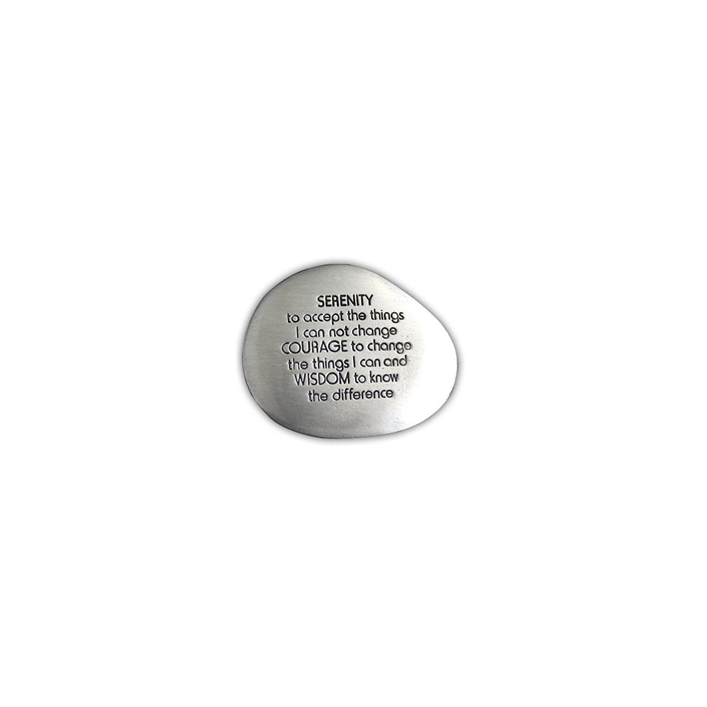 Buy now Cathedral Art Serenity Prayer Soothing Stone - Engraved Rock with Inspirational Words, Mindfulness and Meditation Stones for Stress, Worry, and Anxiety, 1-1/2-Inch, Silver at indiglob india
