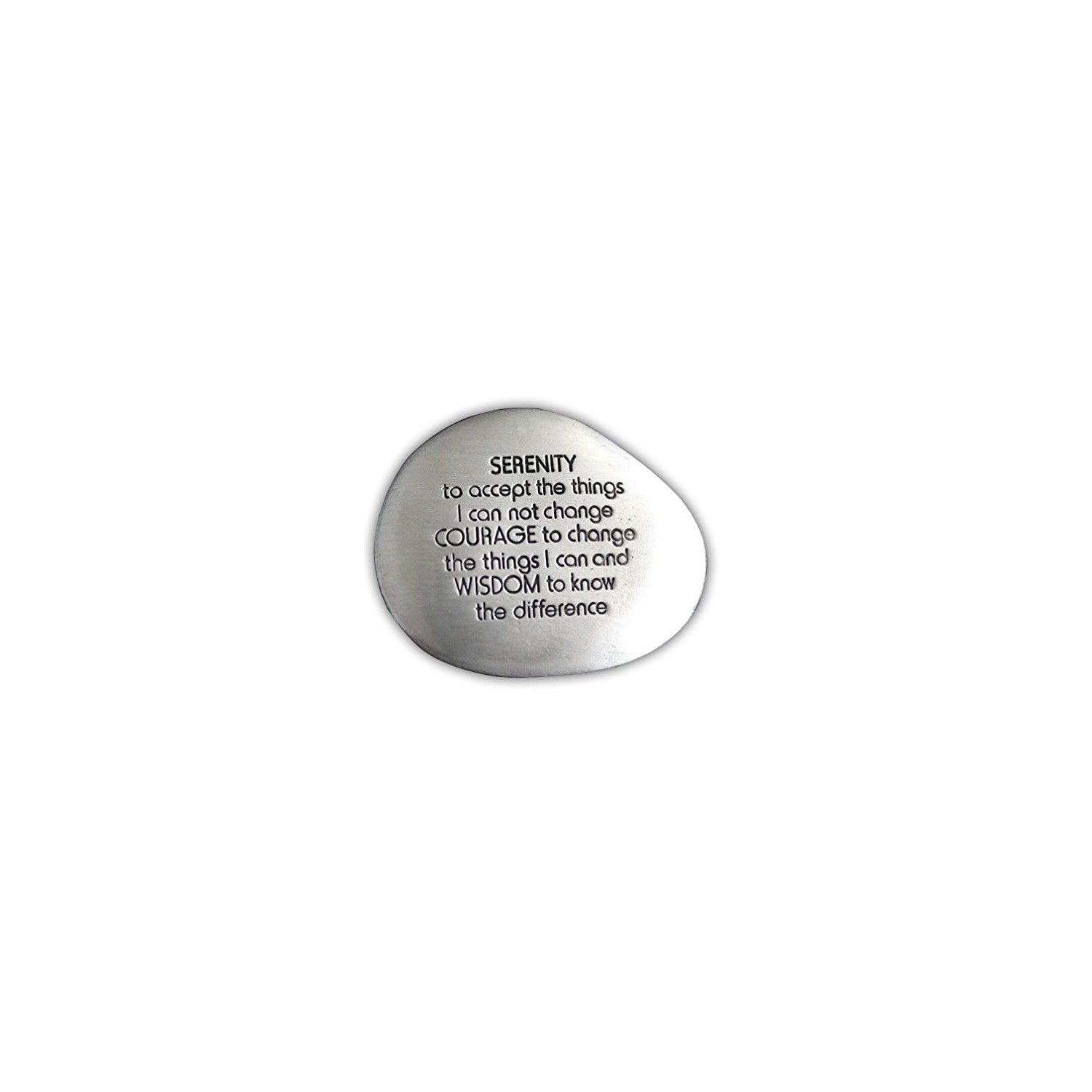 Buy now Cathedral Art Serenity Prayer Soothing Stone - Engraved Rock with Inspirational Words, Mindfulness and Meditation Stones for Stress, Worry, and Anxiety, 1-1/2-Inch, Silver at indiglob india