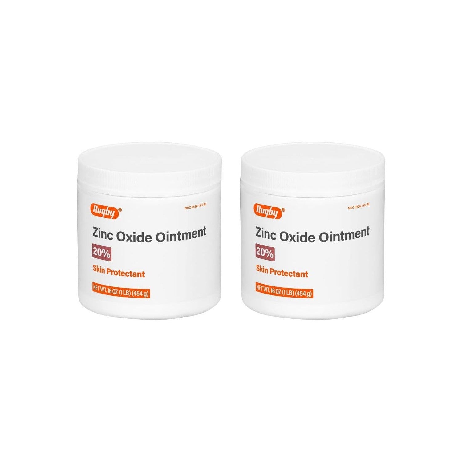 Buy now Rugby Zinc Oxide Ointment Skin Protectant - 20% - 16 Oz (1lb) (454 g) (4 Pack) 1 Pound (Pack of 2) at indiglob india