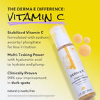 Buy now DERMA E Vitamin C Concentrated Serum, 2 Oz, with Hyaluronic Acid, Vitamin E & Aloe, All Natural, Antioxidant-Rich Concentrated Formula, Hydrating & Brightening Vitamin C Face Serum at indiglob india