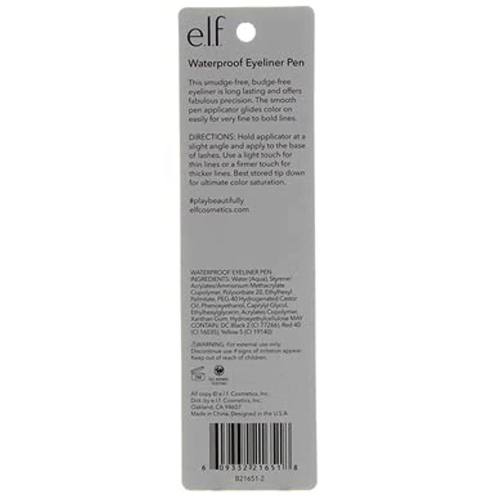 Buy now e.l.f. Eyeliner Pen with FeltTip Applicator, Black, 0.05 Fl Oz at indiglob india