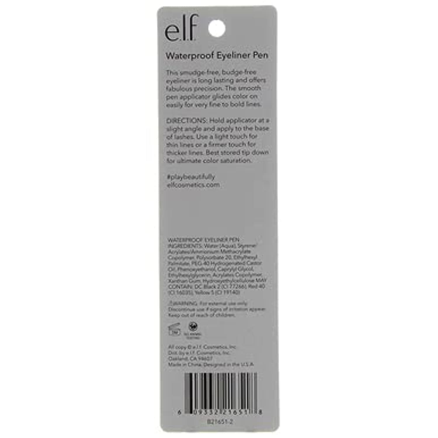 Buy now e.l.f. Eyeliner Pen with FeltTip Applicator, Black, 0.05 Fl Oz at indiglob india
