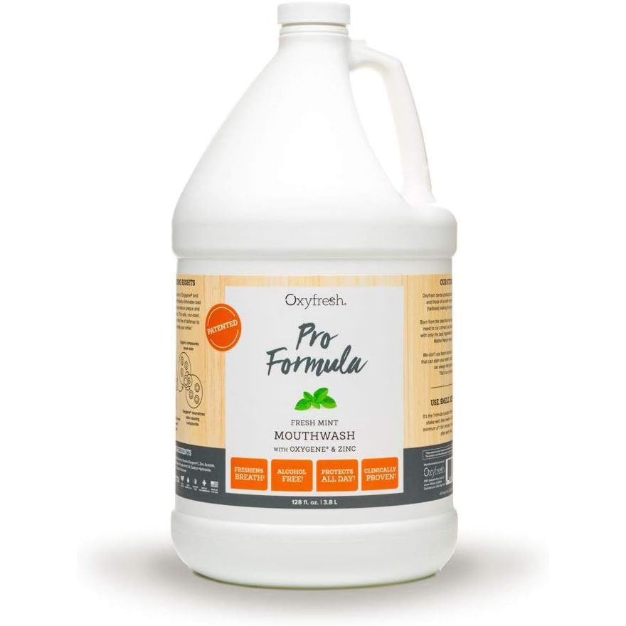 Buy now Oxyfresh Premium Pro Formula Fresh Mint Mouthwash â€“ Patented Zinc Mouthrinse for All Day Fresh Breath & Healthy Gums â€“ Refreshing & Alcohol Free Mouthwash | 16oz 128 Fl Oz (Pack of 1) Fresh Mint w Zinc at indiglob india