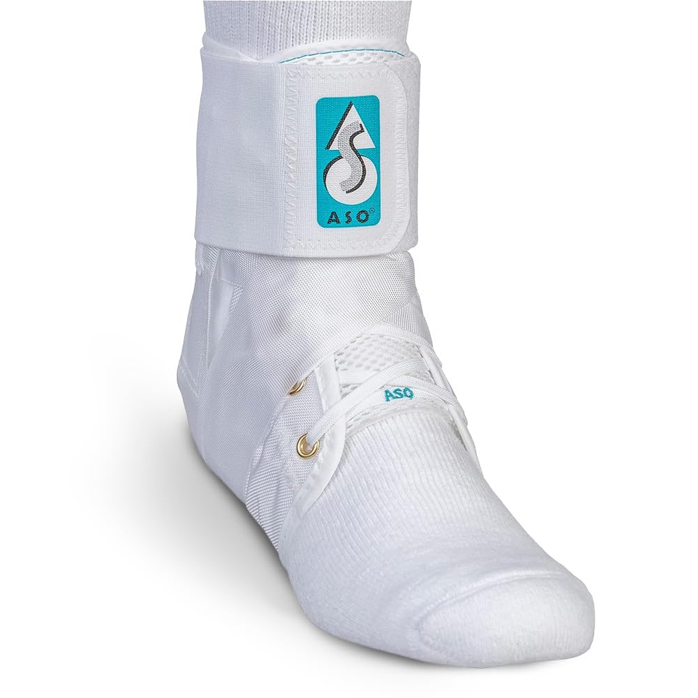 Buy now Med Spec ASO Ankle Stabilizer (Small, White) â€“ Ankle Brace for Sprained Ankle and Peroneal Tendonitis, Orthopedic Ankle Support for Men, Women, Adults, Teens and Kids, Sports Injury Recovery, 264002 at indiglob india