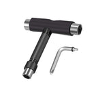 Skate Tool All-in-One, Skateboard Tool Roller Skate Tool T Tool for Skateboard, Muti-Function Portable Skateboard Longboard Accessory with T-Type Allen Key and L-Type Phillips Head Wrench Screwdriver