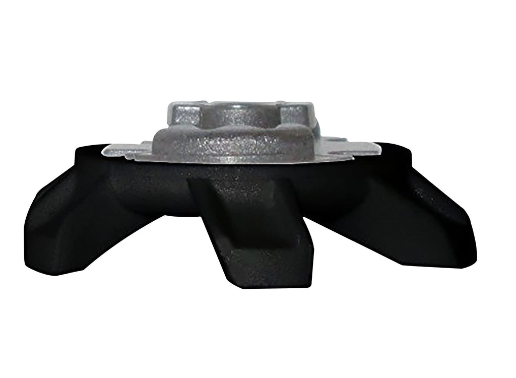 SOFTSPIKES Unisex Adult Black Stealth Golf Cleats, Black/Silver, Clamshell US