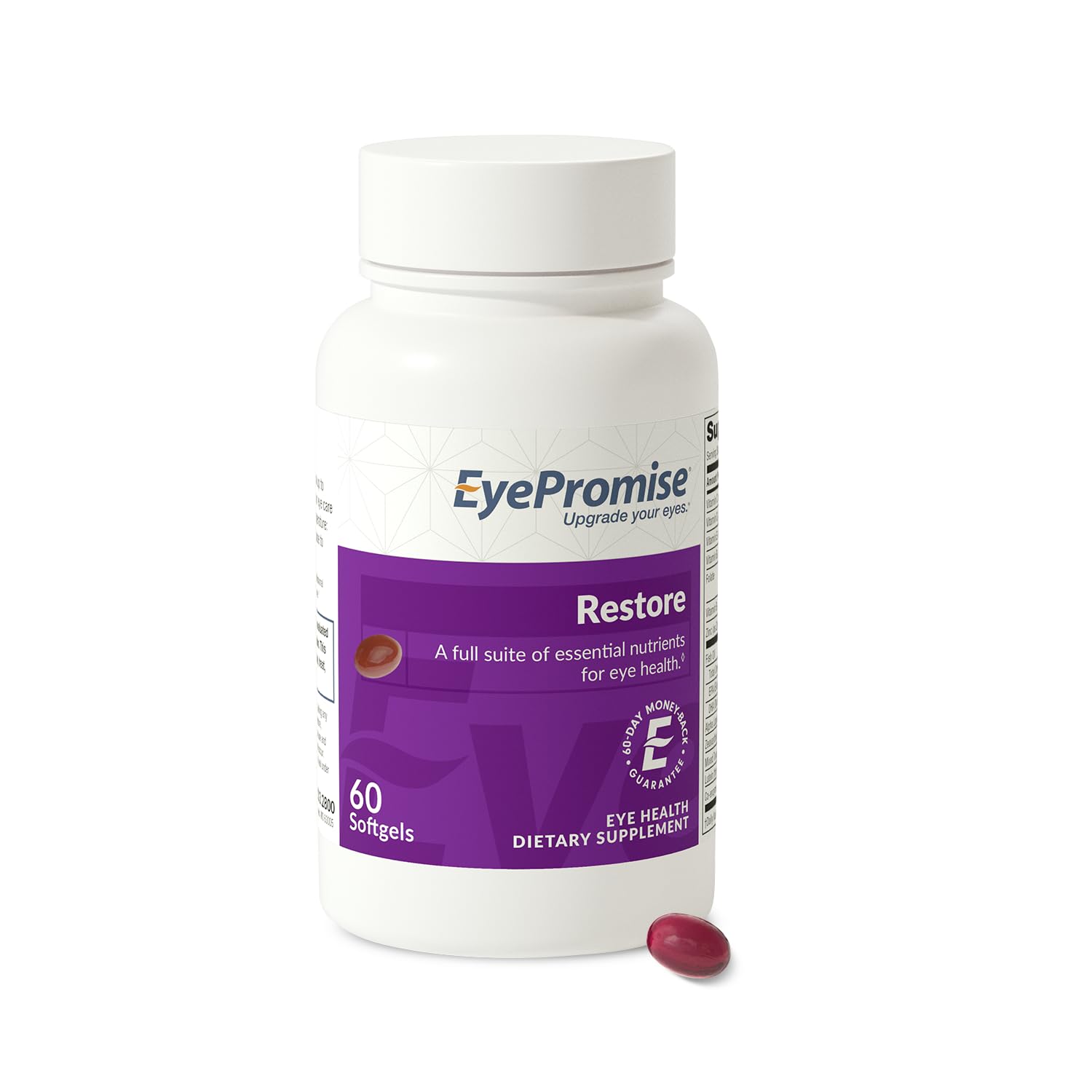 EyePromise Restore Aging Eye Health Supplements, 60 Softgels | Omega 3 Supplement for Aging Eyes with Lutein and Zeaxanthin, Fish Oil, EPA, DHA & Eye Vitamins (Packaging May Vary)