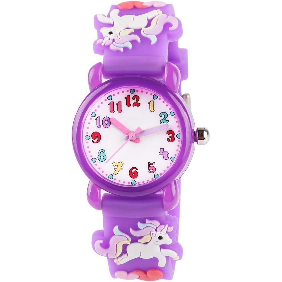 Buy now Venhoo Kids Watches 3D Cute Cartoon Waterproof Silicone Children Toddler Wrist Watches Time Teacher Gifts for 3-10 Ages Boys Little Child-Universe… Unicorn at indiglob india