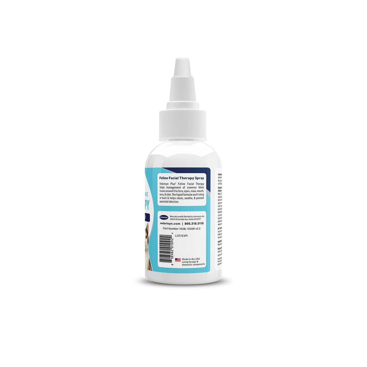 Vetericyn Plus Feline Facial Therapy | Healing Aid and Skin Repair for Different Cat First Aid Needs, Including Cat Acne, Cat Ear and Eye Problems. 2 Ounces