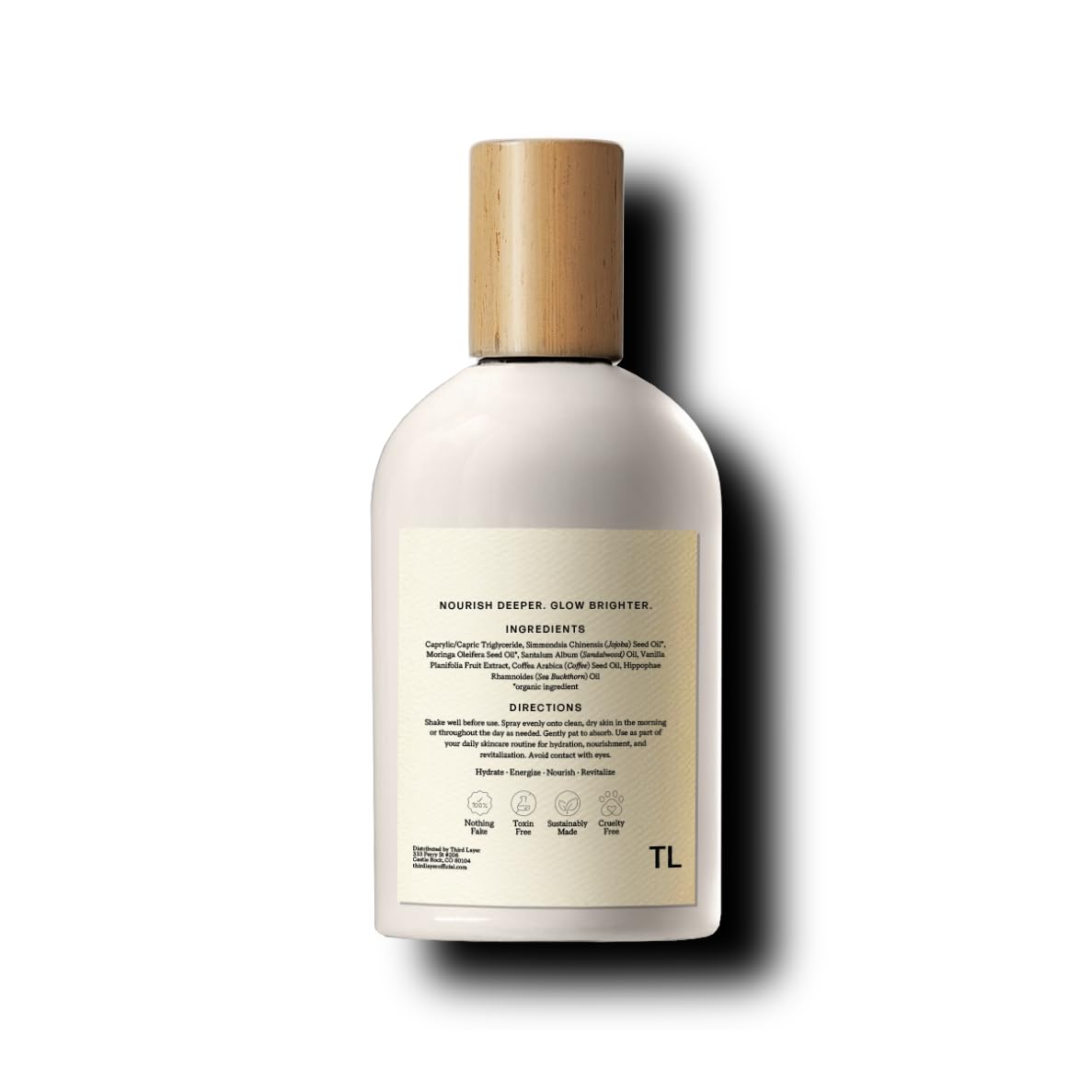 Third Layer Day Spray Body Oil, Warm Vanilla & Sandalwood, 3.3 fl oz