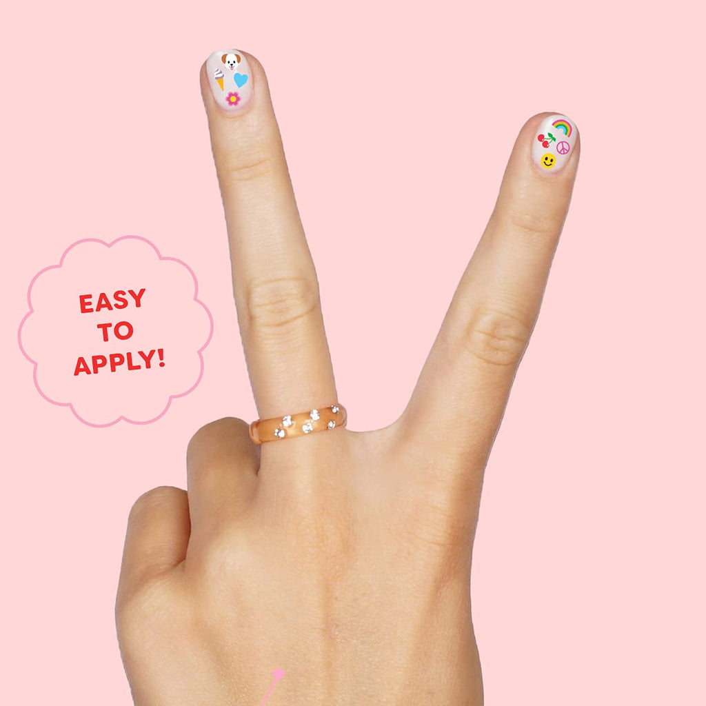 xo, Fetti 816pc Kids Nail Stickers Decals | Birthday Girl Party Favors Gift