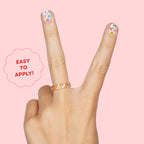 xo, Fetti 816pc Kids Nail Stickers Decals | Birthday Girl Party Favors Gift