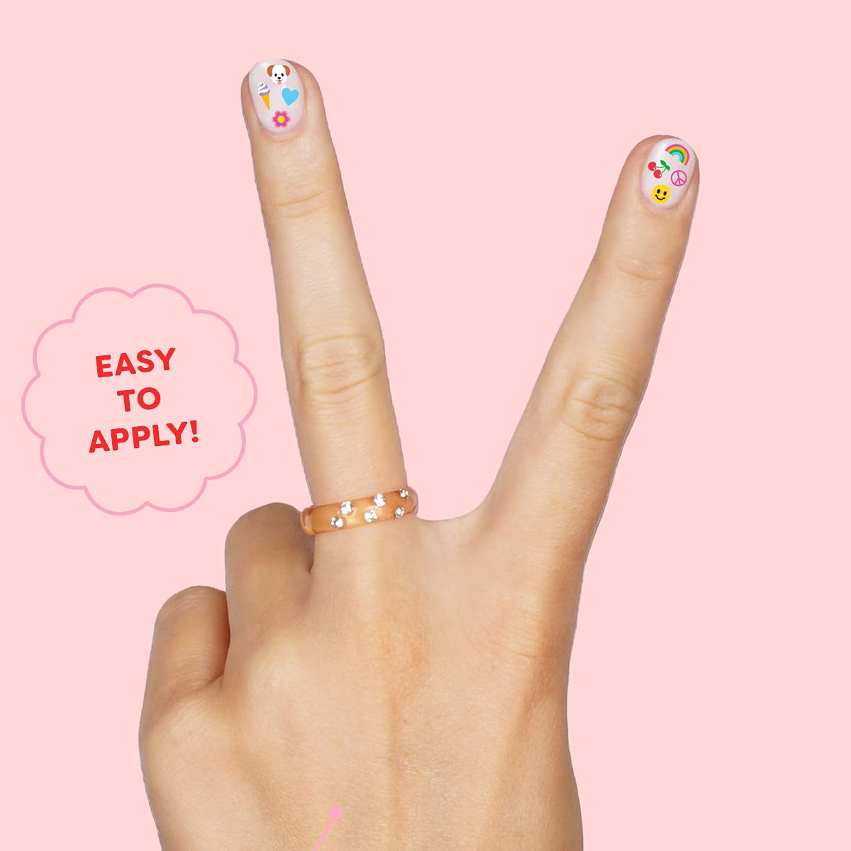 xo, Fetti 816pc Kids Nail Stickers Decals | Birthday Girl Party Favors Gift