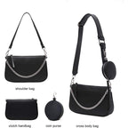 Buy now AMHDV Women Multipurpose Crossbody Bags Small Shoulder Bag Fashion 3 in 1 Zip Handbags with Coin Purse at indiglob india