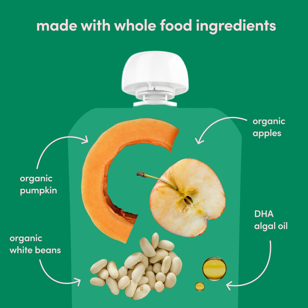 Cerebelly, Baby Food MultIPAck Whte Bean Pumpkin Apple 3 Count, 12 Ounce