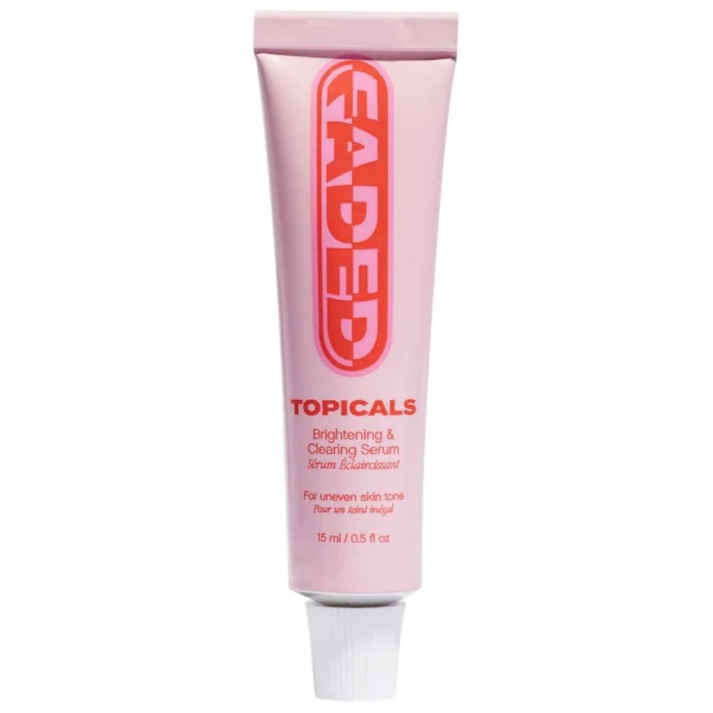 Topicals, Faded Brightening Serum, Reduces Discoloration, 0.5 Fl Oz | Clears Post-Blemish Marks, Scars & Spots, Kojic Acid & Niacinamide, Dermatologist-Tested, Vegan