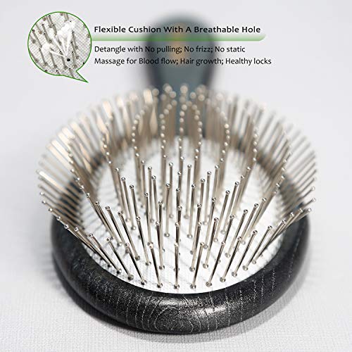 Buy now BESTOOL Hair Brush, Paddle Detangler Brush with Metal Bristles for Women/Men/Kids Detangling & Massaging, Anti Static, Best for All Hair Types Wet & Dry DailyUse at indiglob india