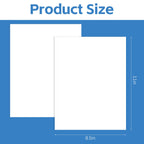 Dynta Double Sided Adhesive Sheets for Arts Craft Scrapbooking Photo Albums Home Decorative 25Pcs, 8.3 x 11.7 Inch