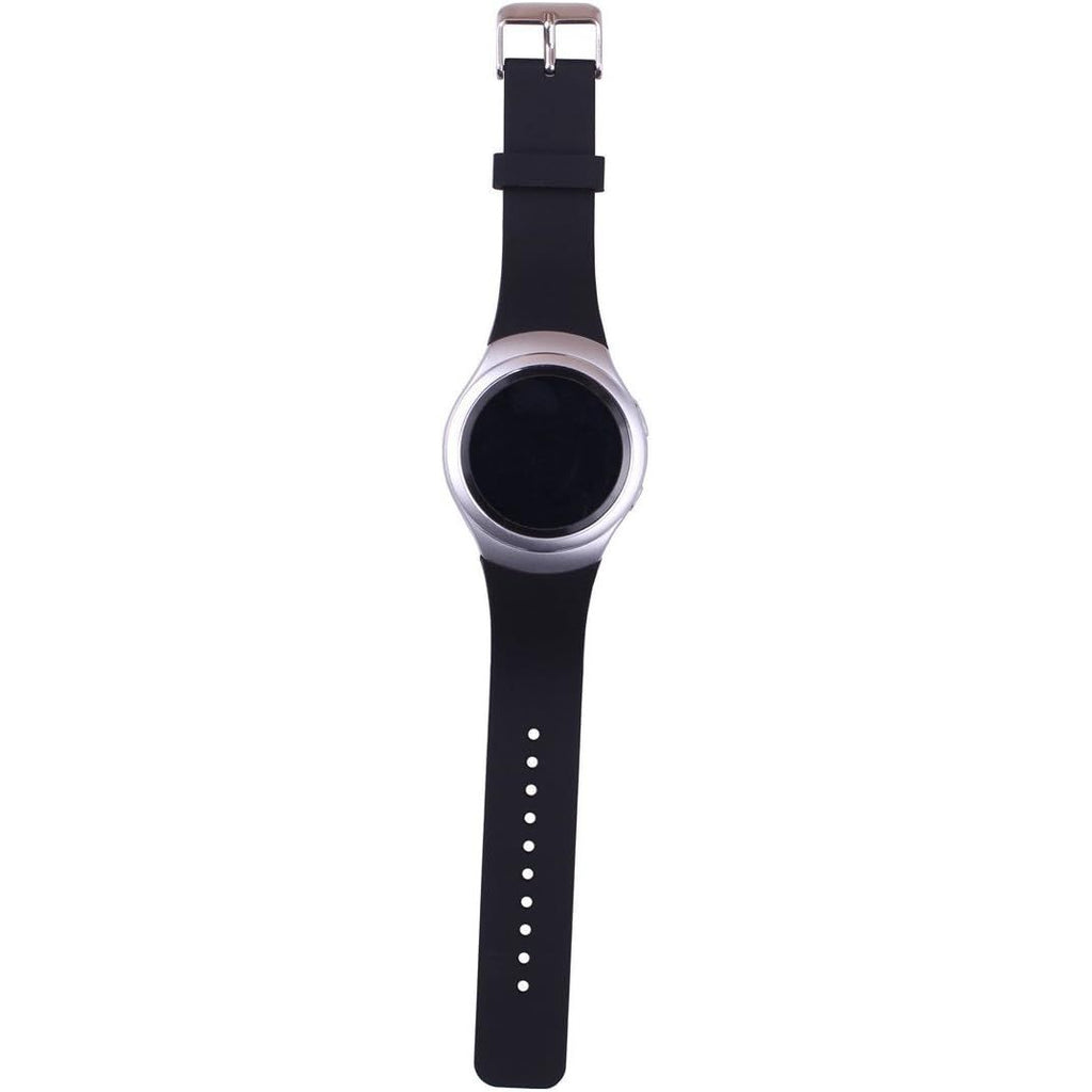 Buy now ECSEM Large Silicone Replacement Wristbands Compatible with Samsung Gear S2 SM-R720 SM-R730 Smartwatch - Gear S2 Band/Strap - Black at indiglob india
