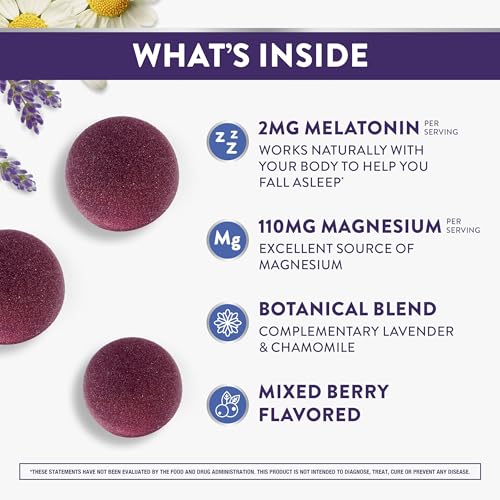 Buy now ZzzQuil Pure Zzzs + Magnesium, Sleep Aid, Magnesium Citrate and Melatonin Gummies, Melatonin 2mg, Sleep Aids for Adults, Mixed Berry Flavored, 60 Sleep Gummies at indiglob india