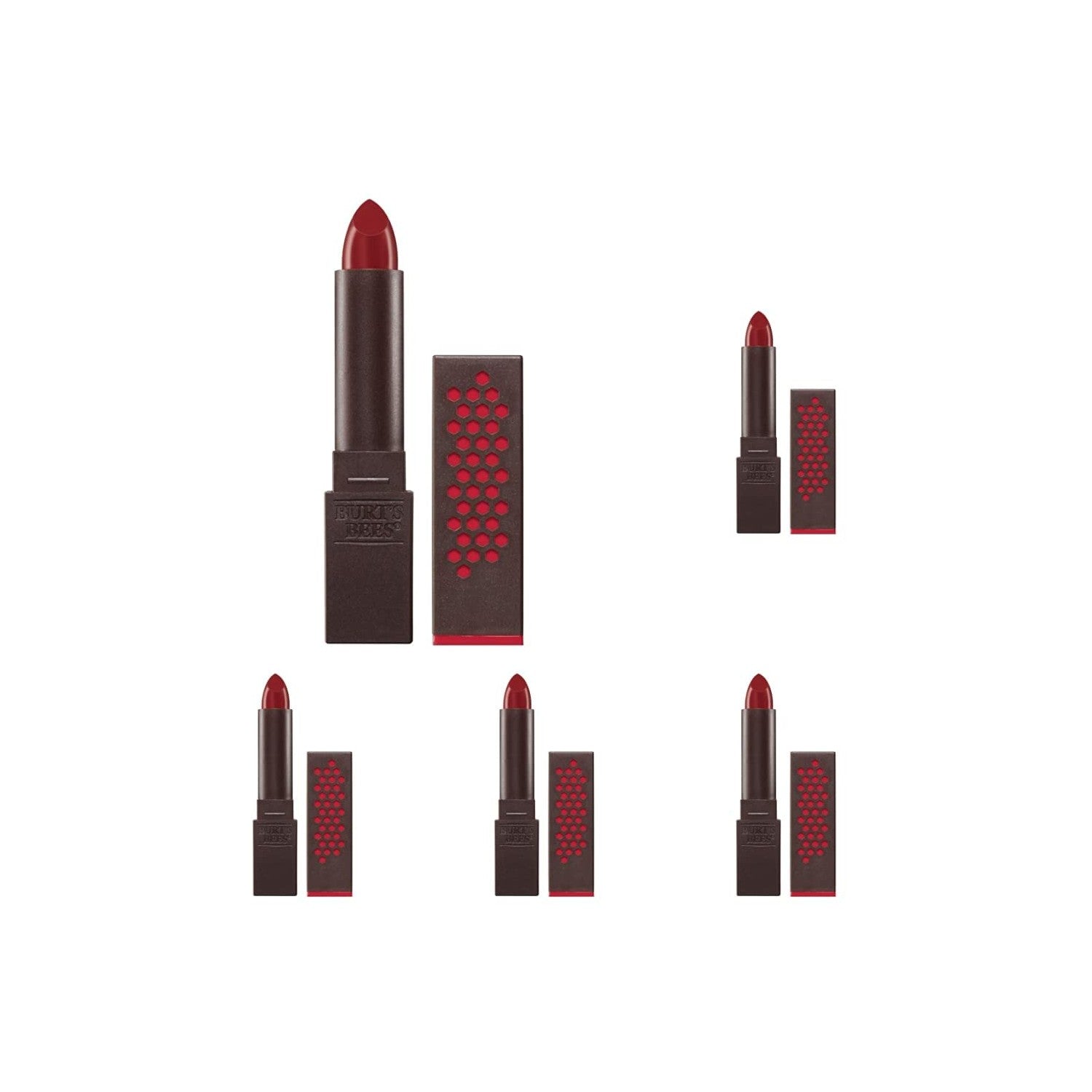 Buy now Burt's Bees 100% Natural Moisturizing Lipstick, Fuchsia Flood - 1 Tube 1 Count (Pack of 5) Scarlet Soaked at indiglob india