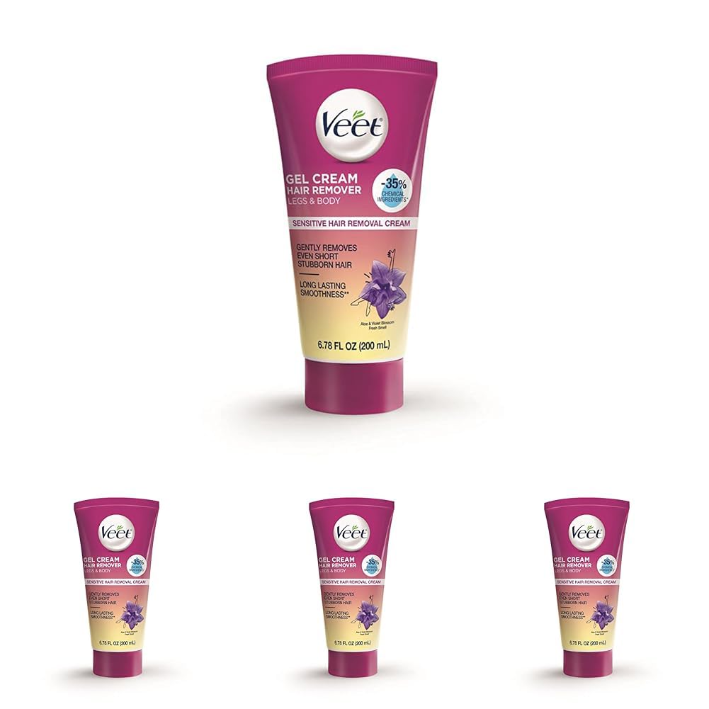 Buy now Veet Botanic Inspirations Gel Cream Legs & Body, 6.78 oz 6.78 Fl Oz (Pack of 4) at indiglob india