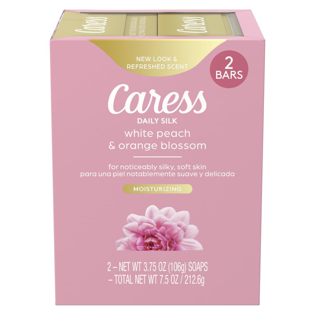 Buy now Caress Beauty Bar Soap For Women, Daily Silk With Silk Extract and Floral Oil Essence Moisturizing Body Soap for Silky, Soft Skin, 3.75 oz, 2 Bath Bars at indiglob india