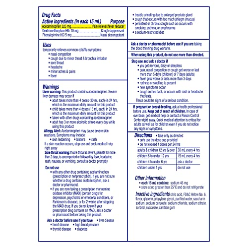 Buy now Vicks DayQuil Cold & Flu Relief Liquid 8 fl oz (OLD) at indiglob india