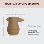 Buy now Kitsch PONYFULL Hair Volumizer Tool - Adds Lift and Style To Your Ponytail | Hair Bun Maker for Women | Ponytail Volumizer, Includes 3 No Snag Elastic Ties | Ideal Gifts for Women - (Blonde) at indiglob india
