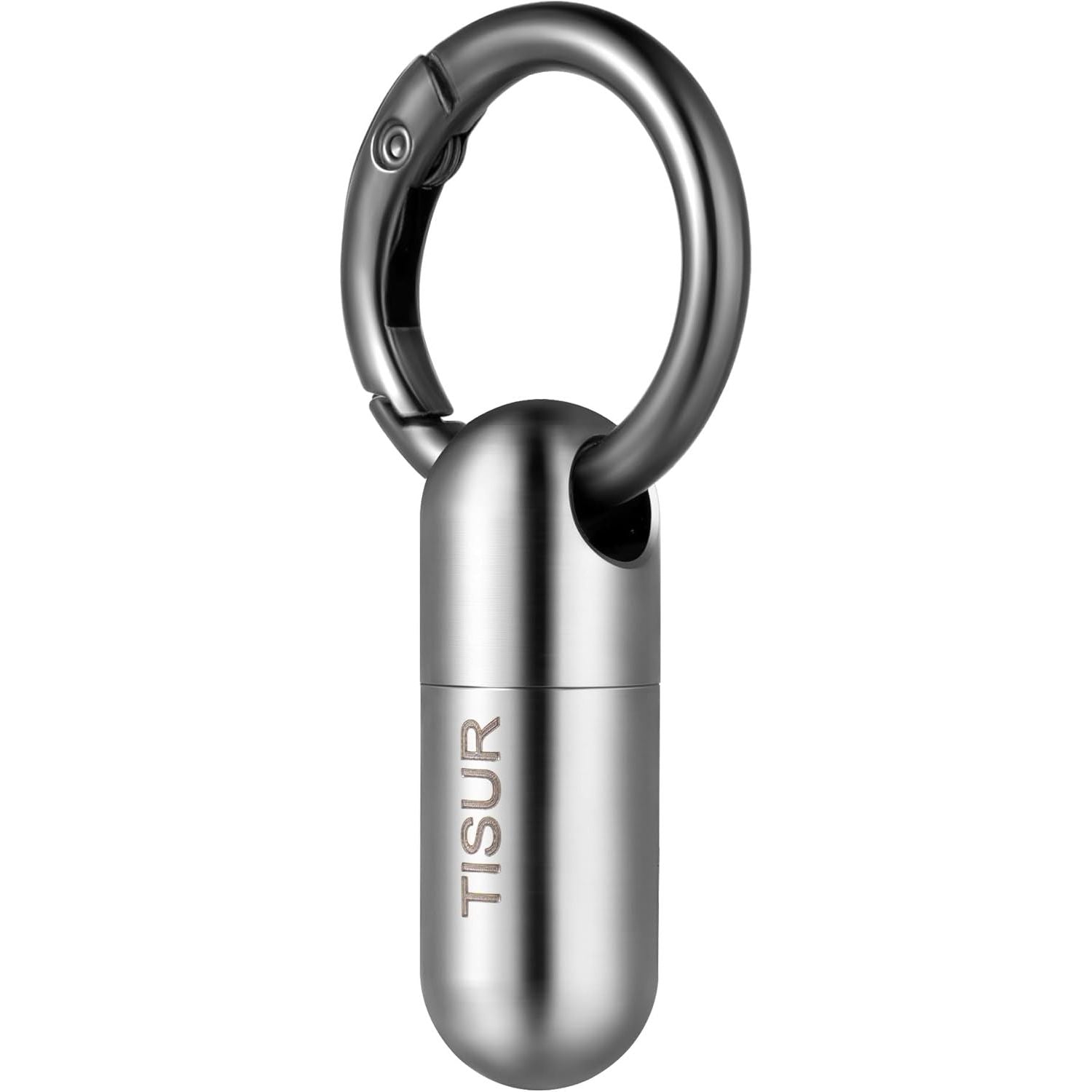 Buy now TISUR Micro Keychain Pill Holder, Titanium Pill Case Waterproof Pill Container, Portable Tiny Pill Organizer for Travel Purse Pocket Tiny at indiglob india