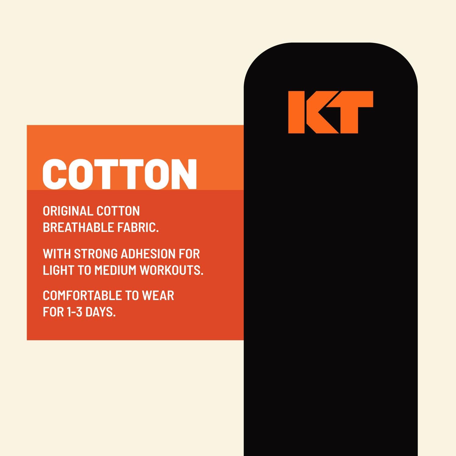 Buy now KT Tape, Original Cotton, Elastic Kinesiology Athletic Tape, 20 Count, 10â€ Precut Strips at indiglob india